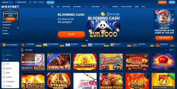 Recenze online kasina Mostbet